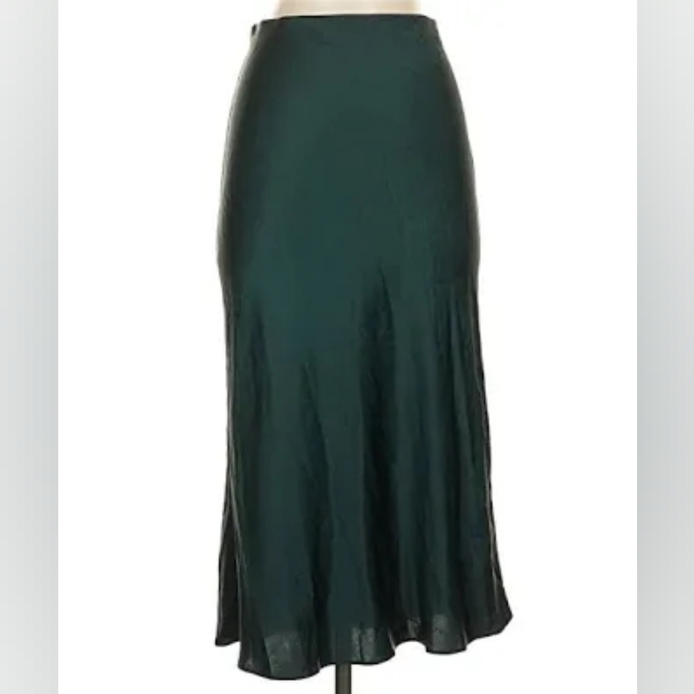 Madewell Satin Midi Slip Skirt